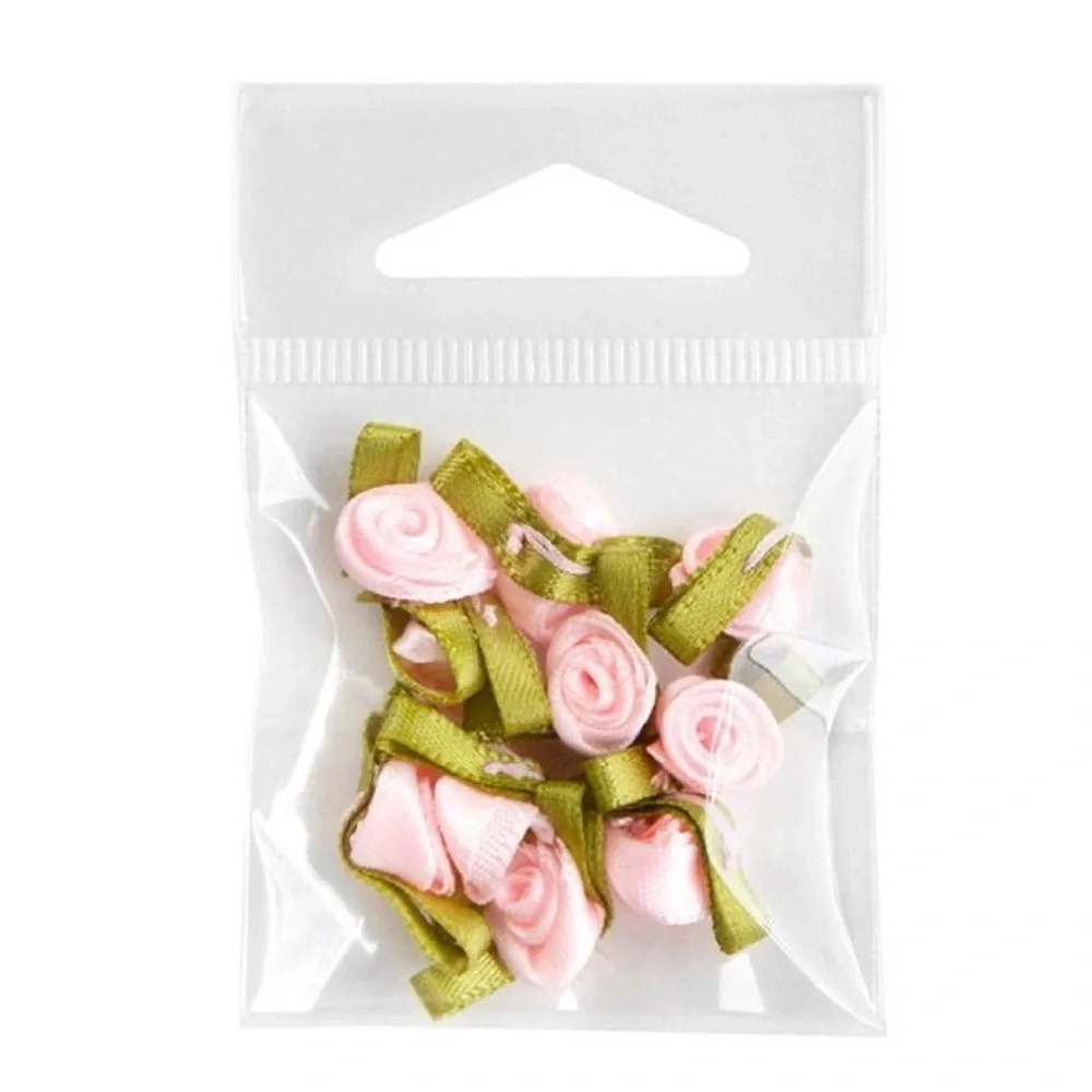 20ct Ribbon Crafts and Garment Accessories - White, Pink and Blue